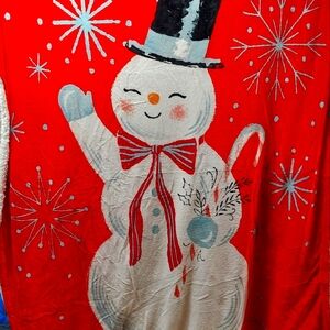 Snowman Blanket 50" X 60" by Hallmark